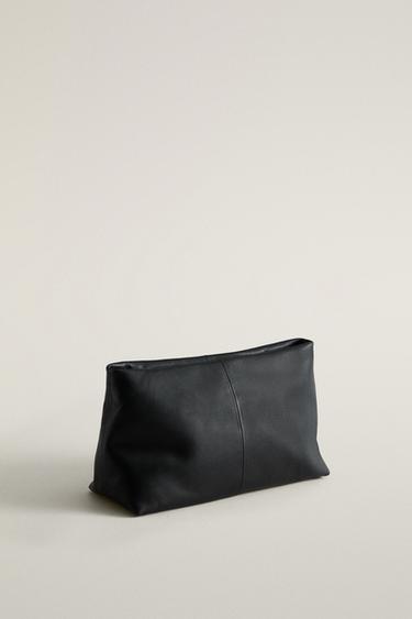 NAPA LEATHER MAKEUP BAG — Black 2
