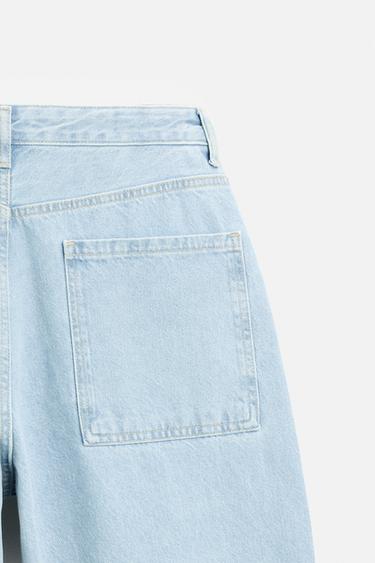 WIDE-LEG JEANS - Light blue by Zara - Image 7