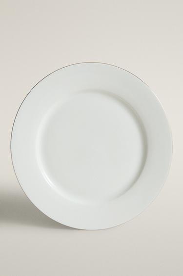 PLATO LLANO BONE CHINA FILO - Oro de Zara - Imagen 0