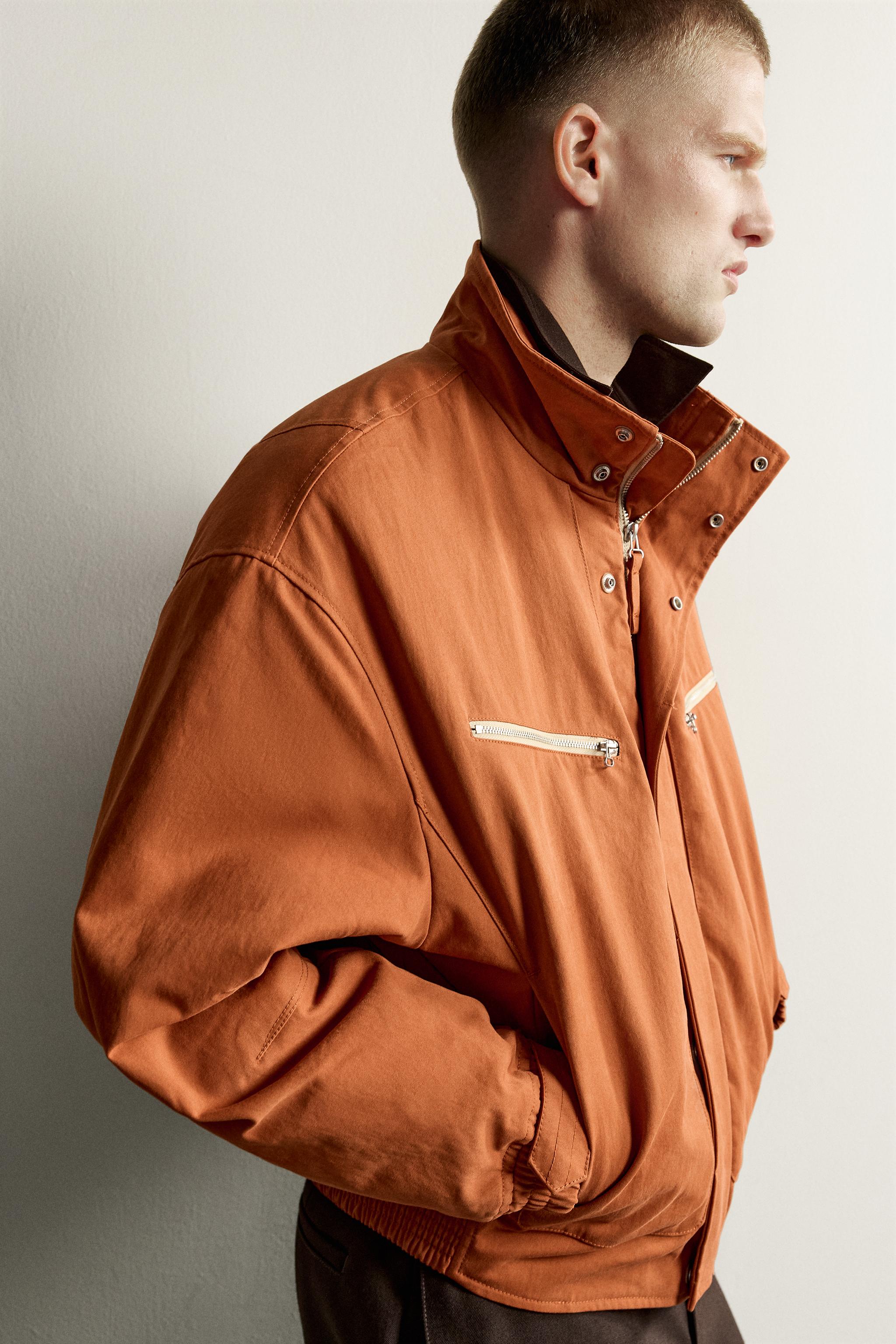 RELAXED FIT JACKET WITH CONTRAST ZIPPERS
