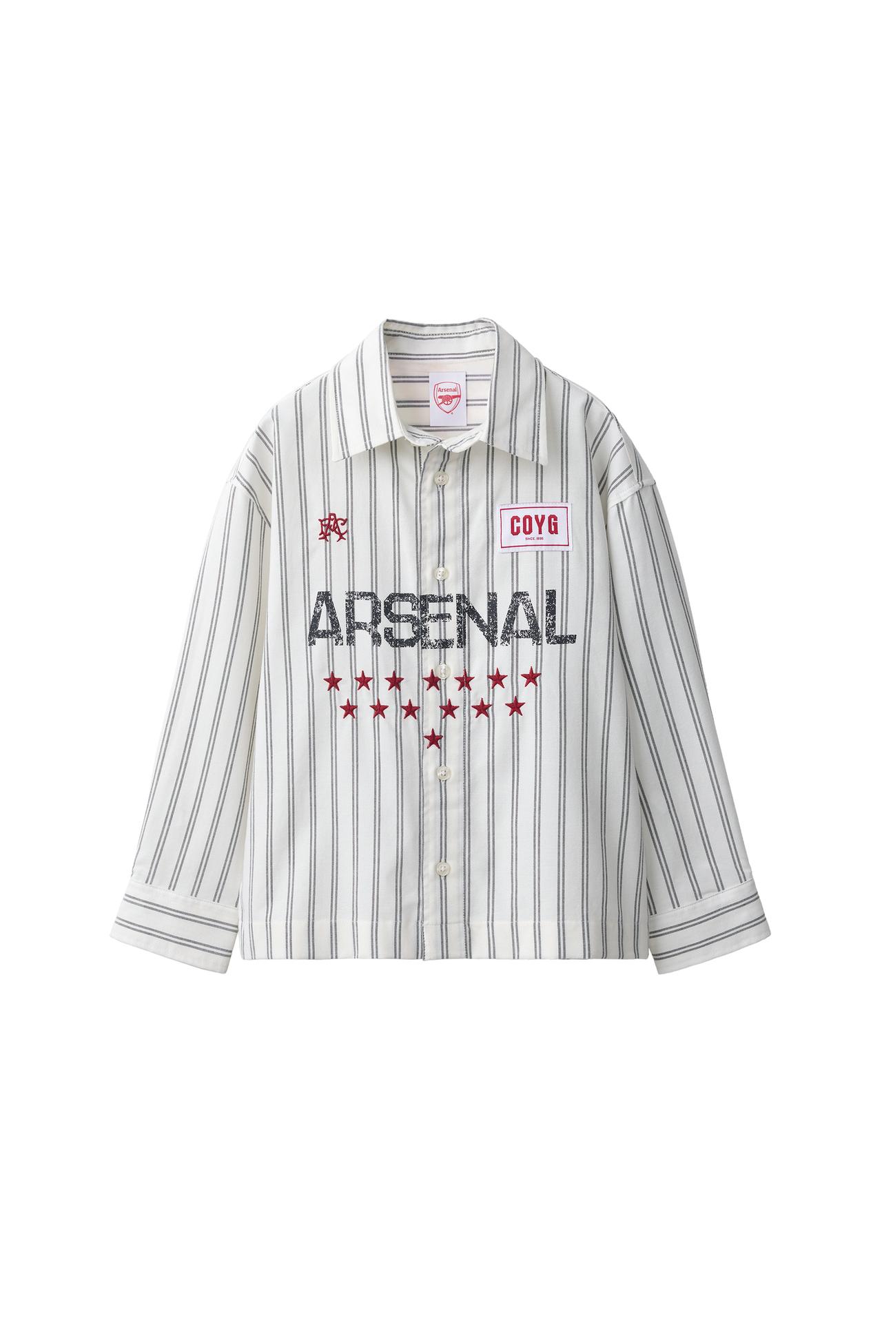ARSENAL F.C. © STRIPED PRINT SHIRT