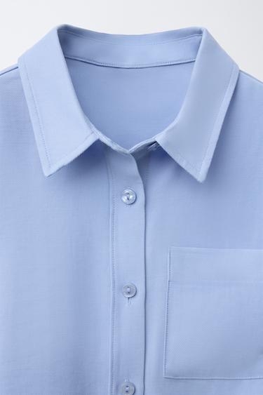 CHEMISE FLUIDE PETITS NŒUDS - Bleu de Zara - Image 2