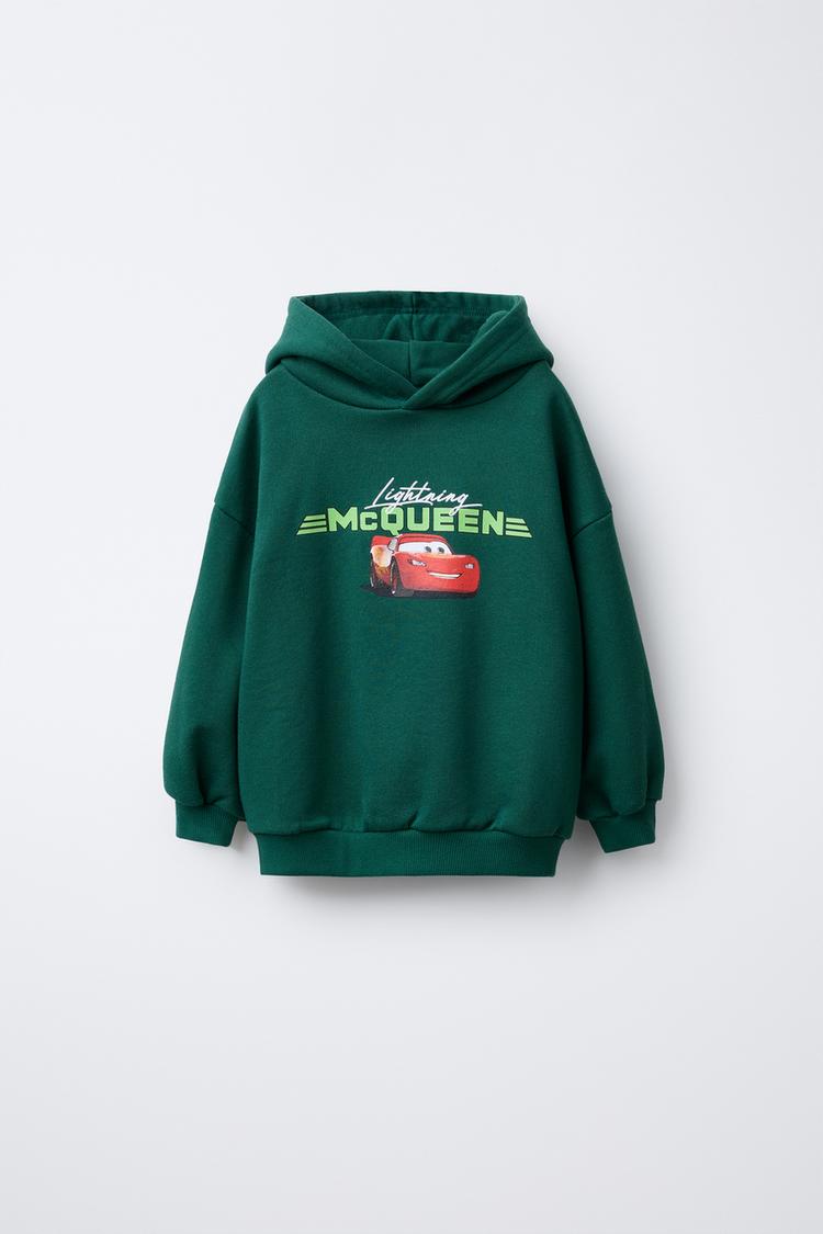 CARS LIGHTNING MCQUEEN © DISNEY PRINTED HOODIE Bottle green