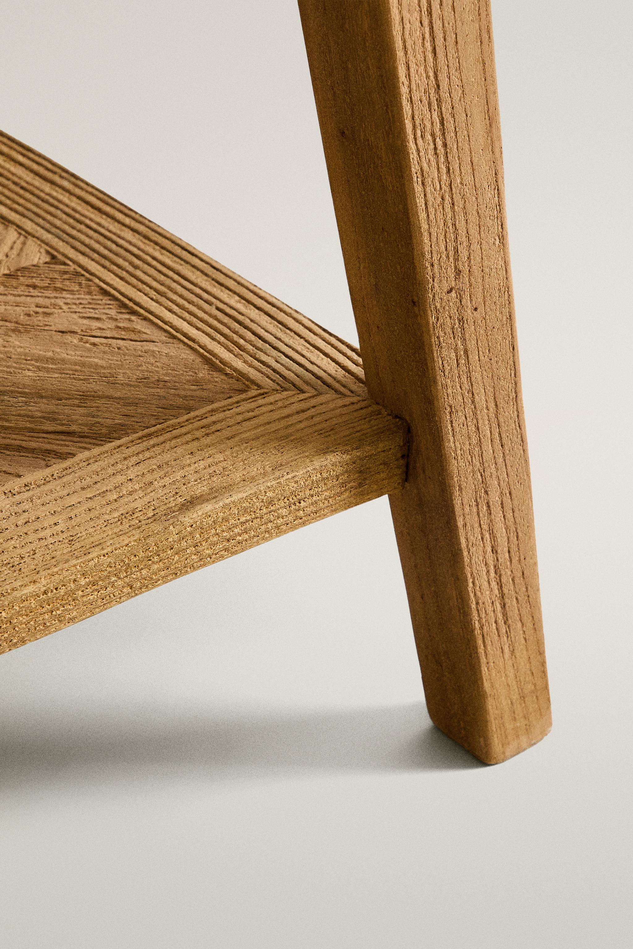WOODEN BEDSIDE TABLE