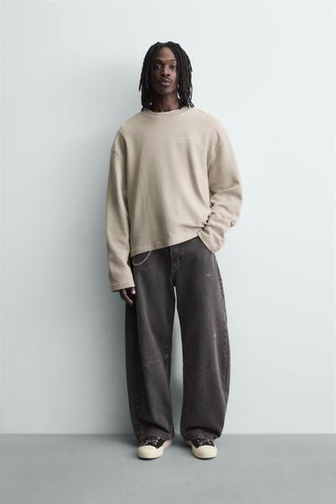 SUDADERA ESTRUCTURA ESTAMPADOS - Arena de Zara - Imagen 0