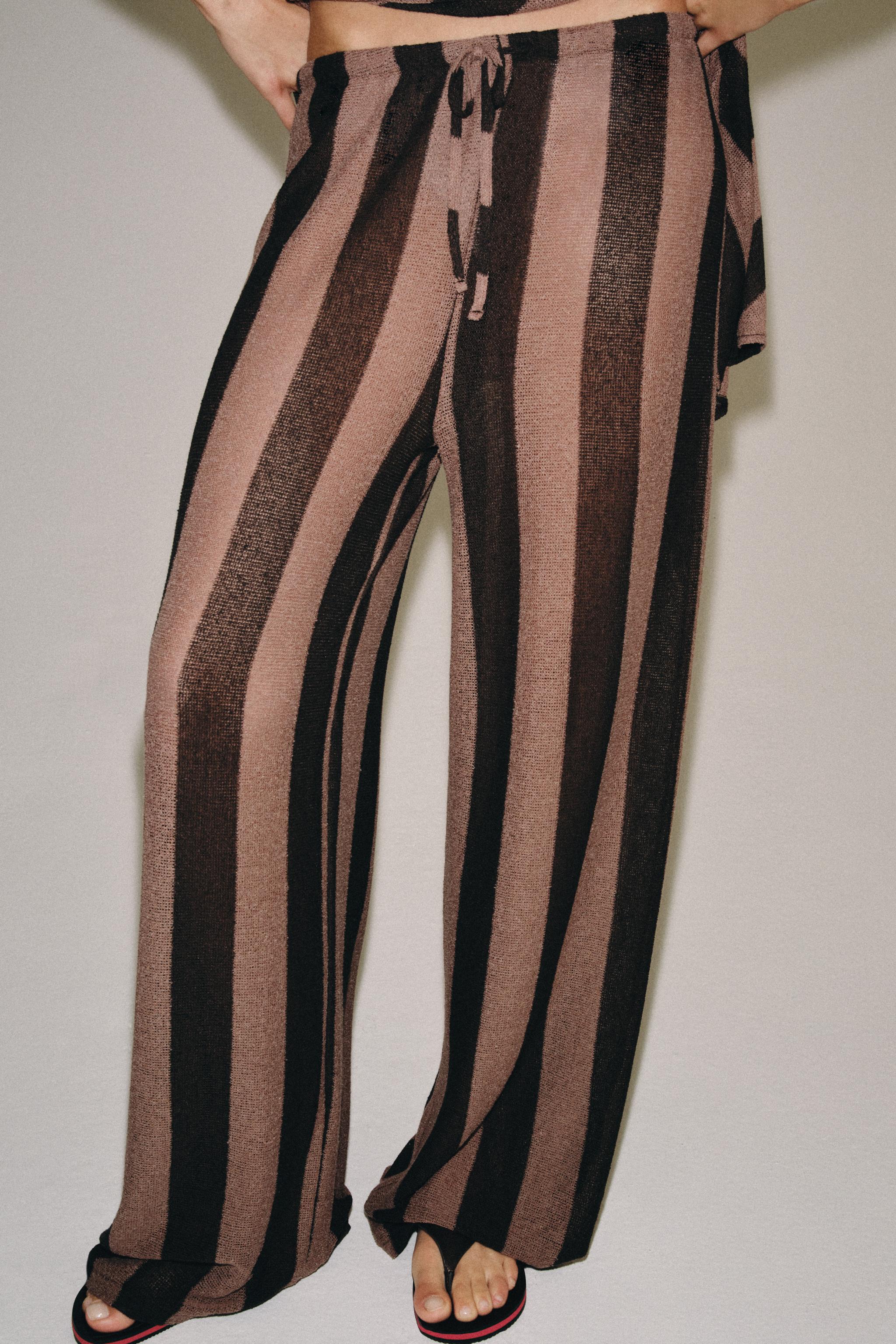 PANTALON RUSTIQUE À RAYURES