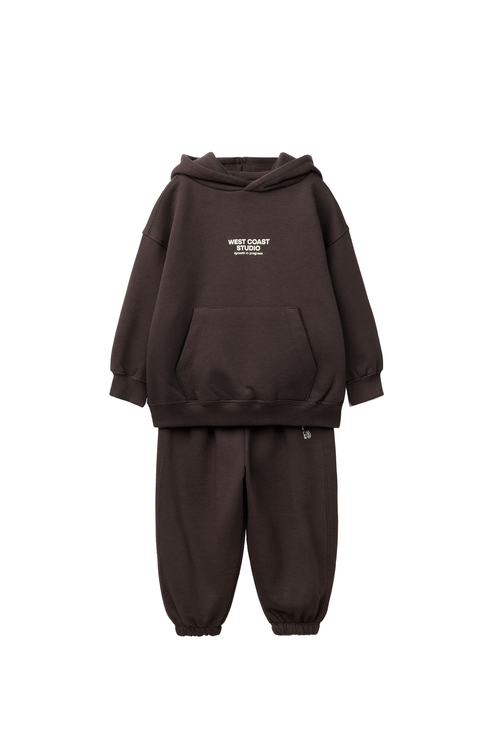 HOODIE AND JOGGER PANTS SET - Brown | ZARA United States