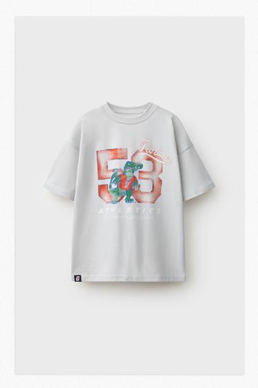 GATORS UNIVERSITY OF FLORIDA ® KAMISETA ESTANPATUA - Izotz kolorea, Zara-rena
