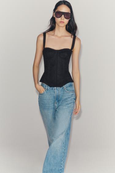 ZW COLLECTION LACE CORSET — Black 2