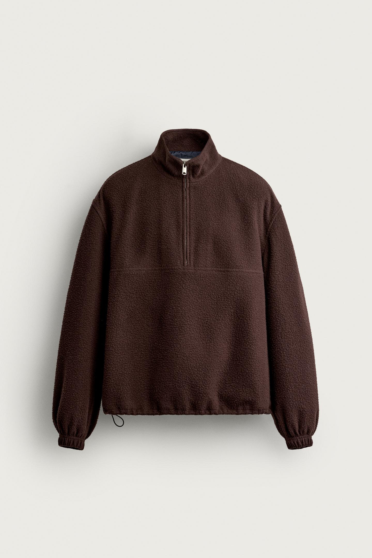 Мужская куртка Zara Manteco® Wool Blend Kangaroo, цвет: Тёмный сливовый — фото 5