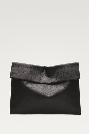 Textured laptop sleeve — Brown 1