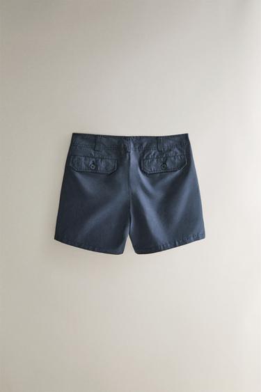 COTTON BERMUDA SHORTS - Blue by Zara - Image 3