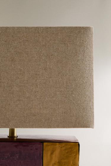 TABLE LAMP WITH MOSAIC BASE X COLLAGERIE - Dark purple by Zara - Image 2