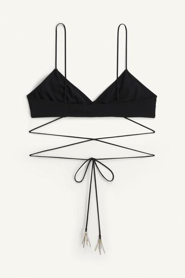 SOUTIEN-GORGE TRIANGLE À DÉCORS LIMITED EDITION - Noir de Zara - Image 3