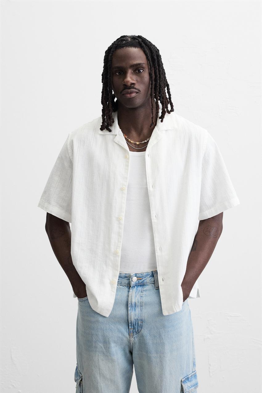 CAMISA DENIM COM ESTRUTURA