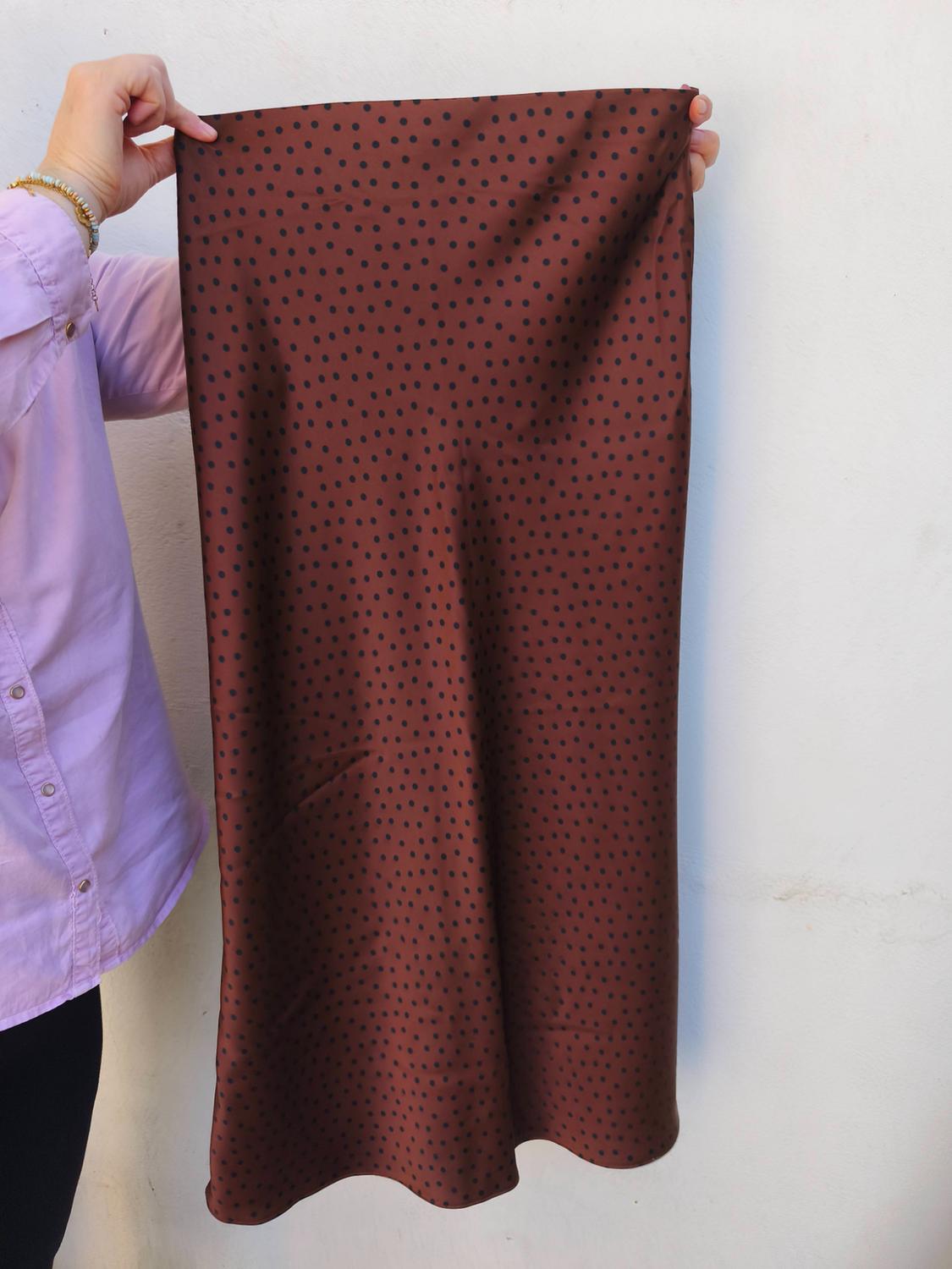 SATIN MIDI SKIRT - Image 2