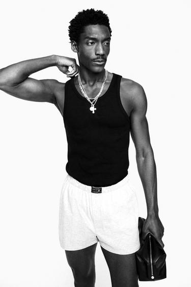 WILLY CHAVARRIA X ZARA リブタンクトップブラックZaraのWILLY CHAVARRIA X ZARA リブタンクトップ - ブラック 