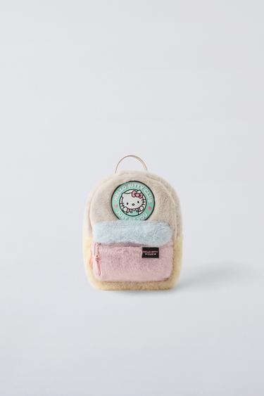 HELLO KITTY © SHEEPSKIN BACKPACK - Ecru White by Zara