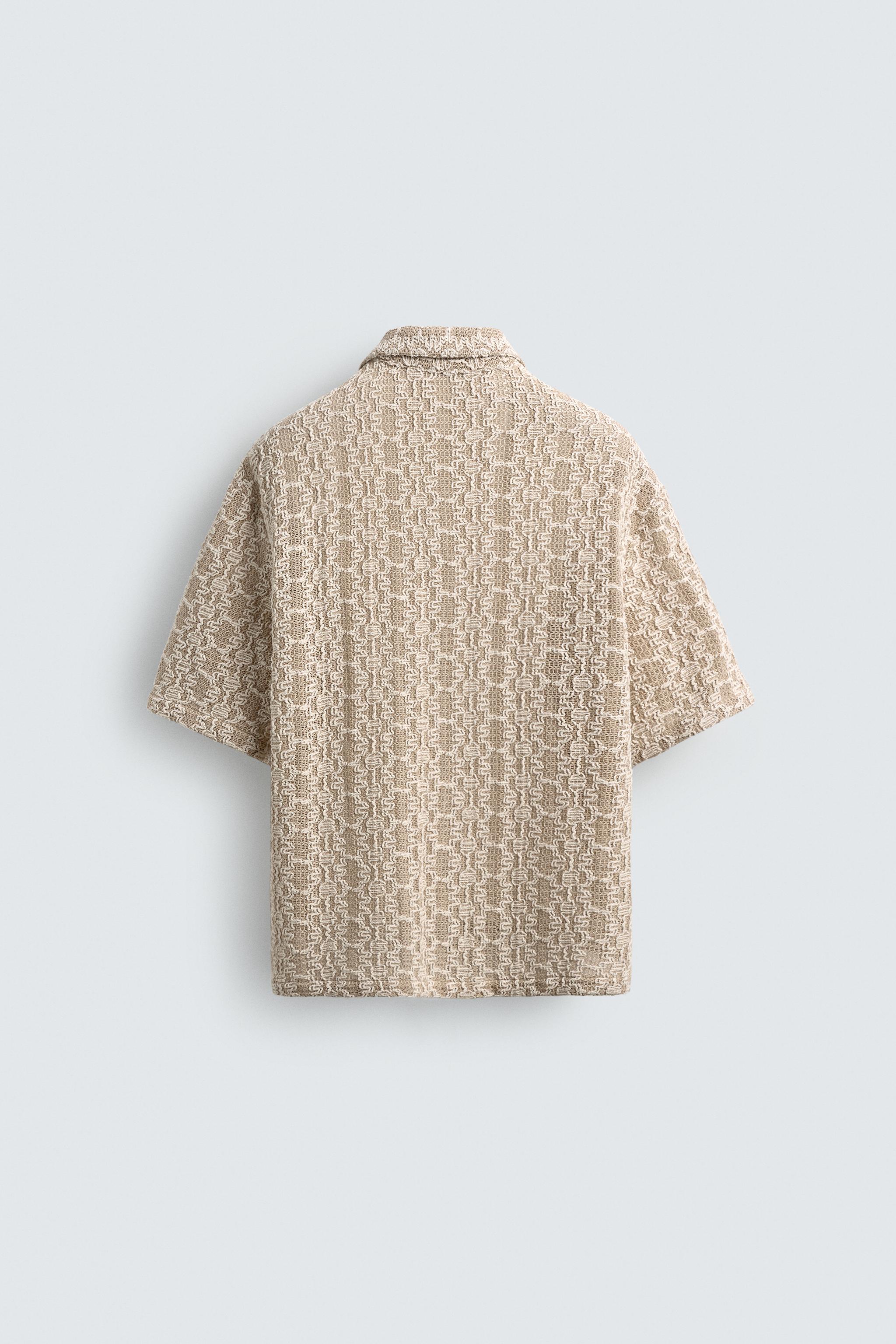 CROCHET TEXTURED SHIRT