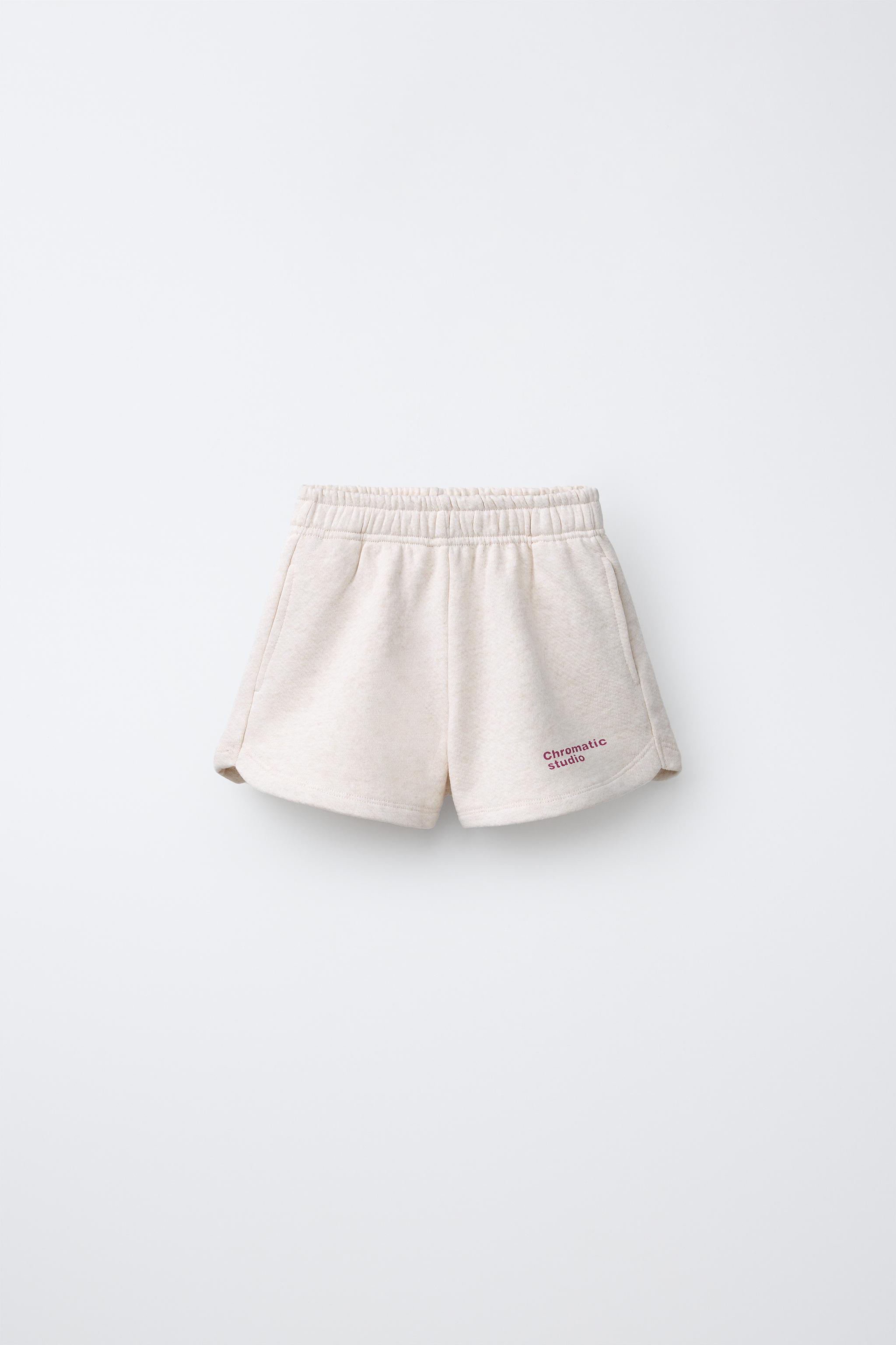 PLUSH JOGGING BERMUDA SHORTS - Sand / Marl | ZARA Singapore