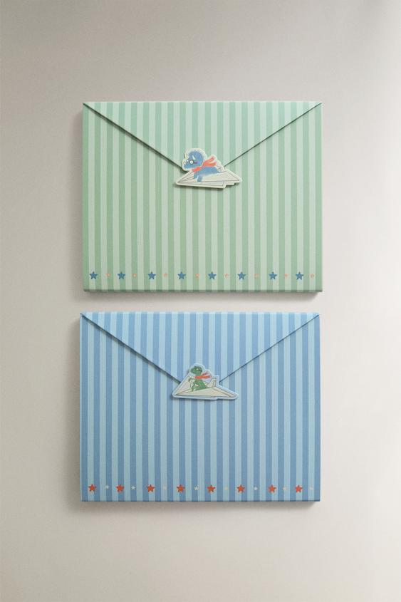 KINDERMAPPE DINOSAURIER (2ER-PACK) - Blau von Zara - Bild 0