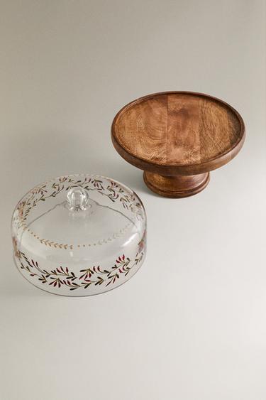 WOODEN CHRISTMAS CAKE STAND - Red by Zara - Image 1