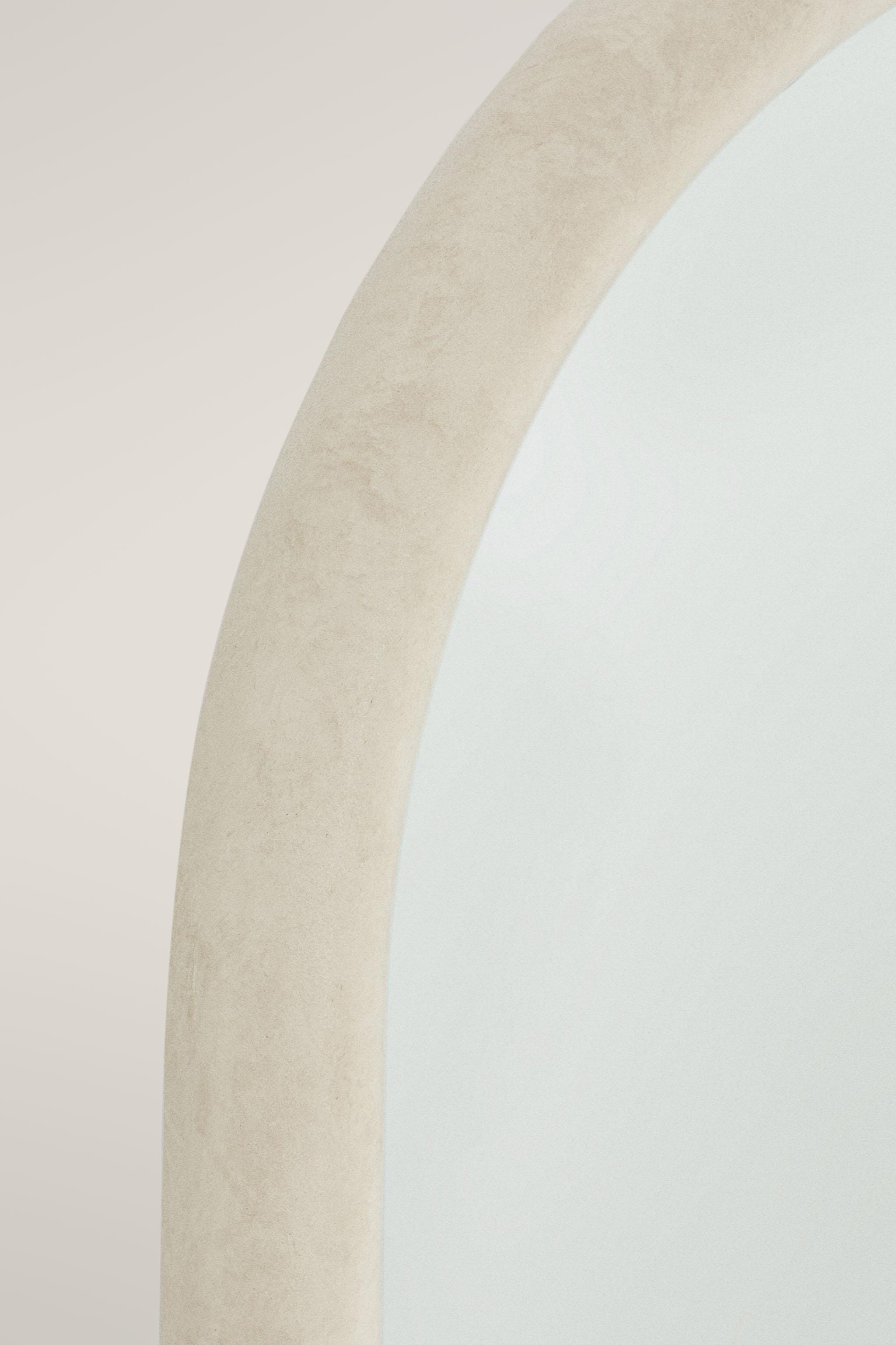 WOODEN ARCHED FULL LENGTH MIRROR