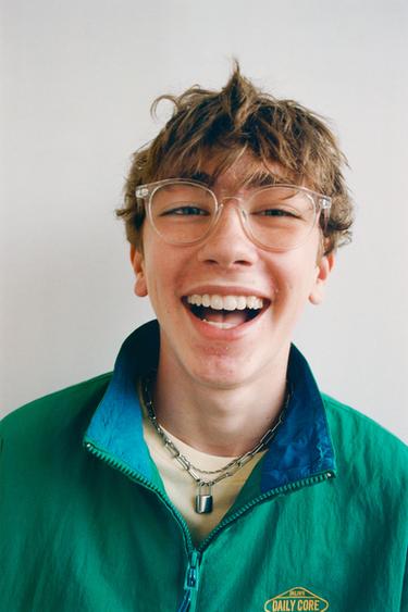 Zara TECHNICAL KANGAROO SWEATSHIRT - Green