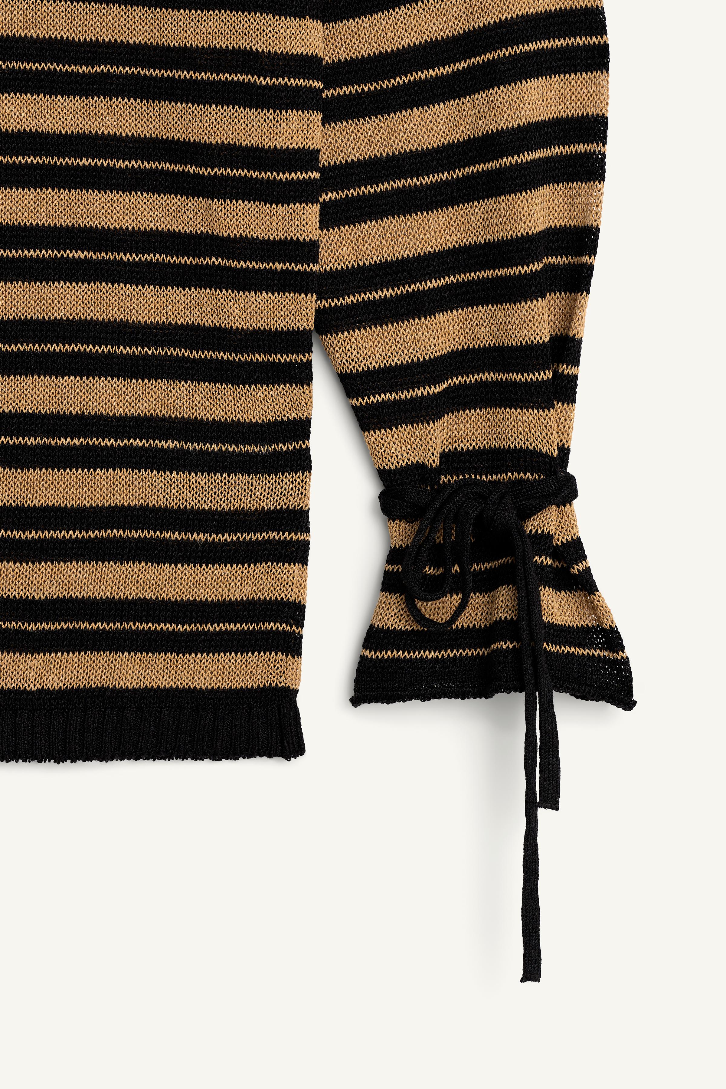 PULL À RAYURES LIN - VISCOSE