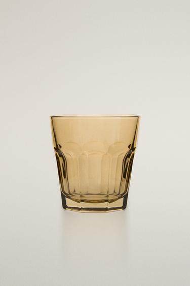 Zara RAISED DESIGN GLASS COFFEE TUMBLER - 棕色
