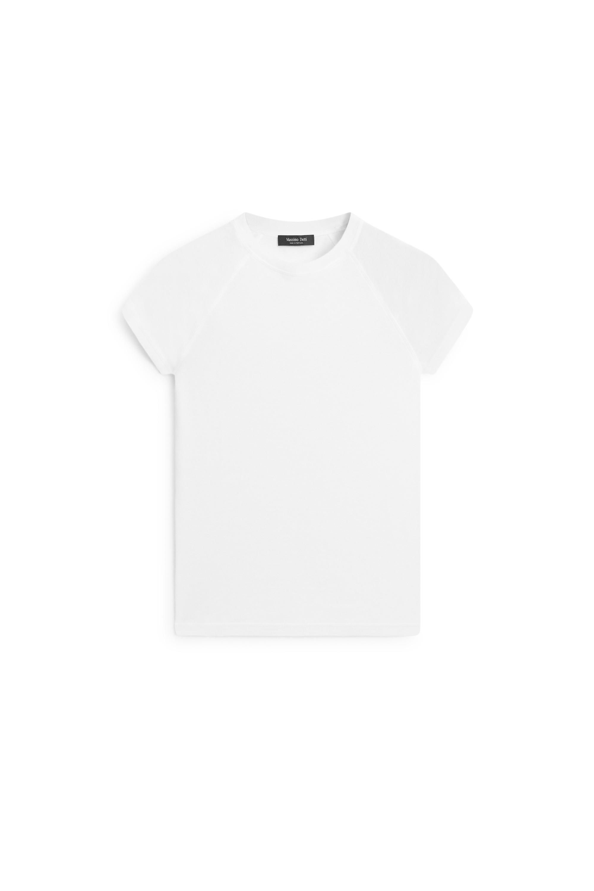 Short Sleeve Raglan T-Shirt - White | ZARA United States