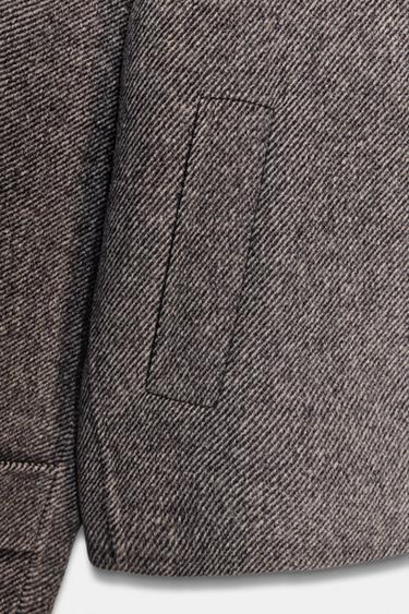 SHORT WOOL COAT - camel by Zara