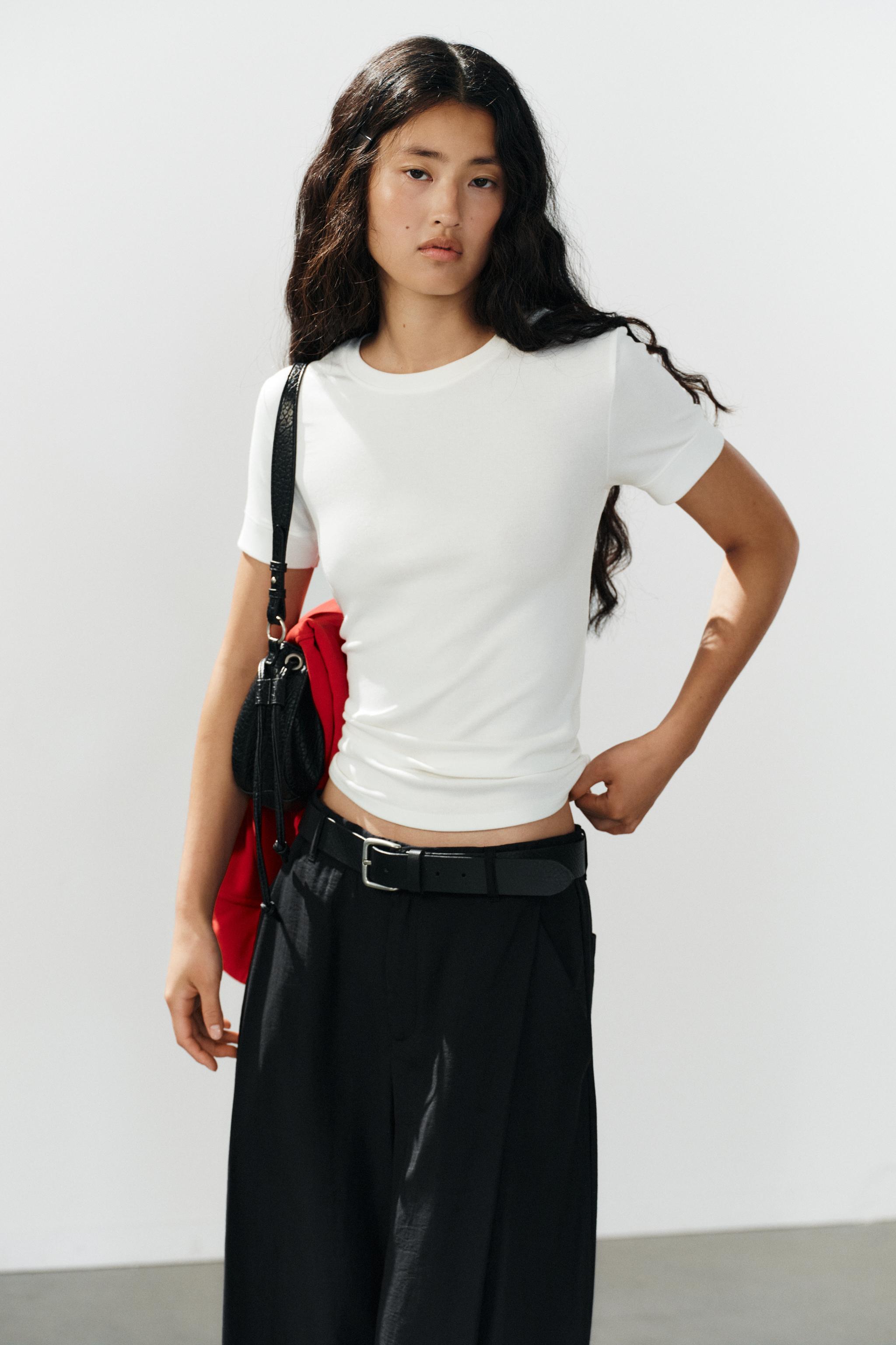 Женские брюки Zara FLOWY PLEATED PANTS — фото 3