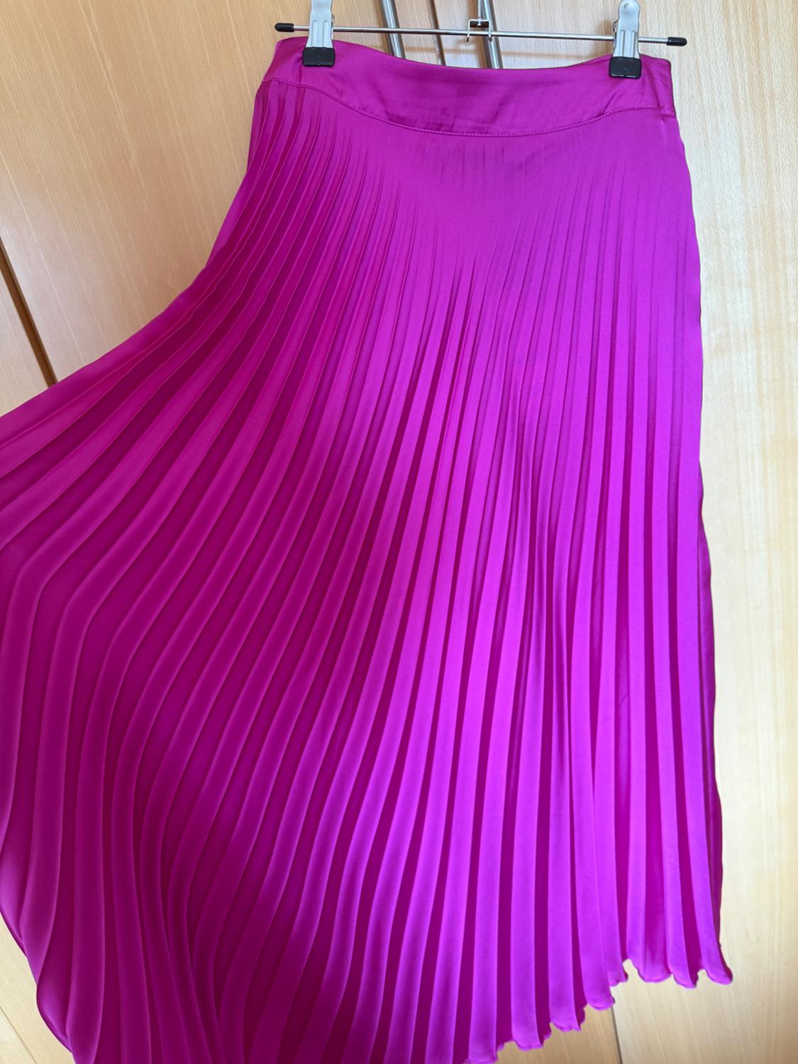 SATIN PLEATED SKIRT - Image 5