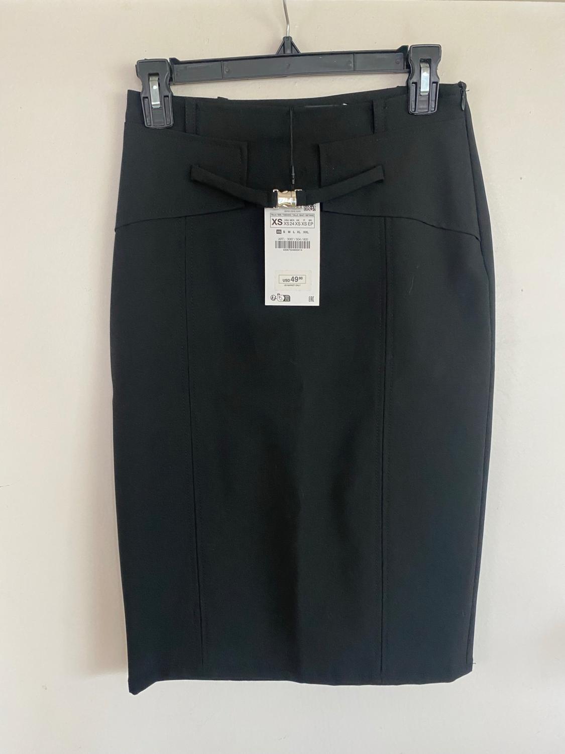 MIDI SKIRT WITH BELT - Image 5