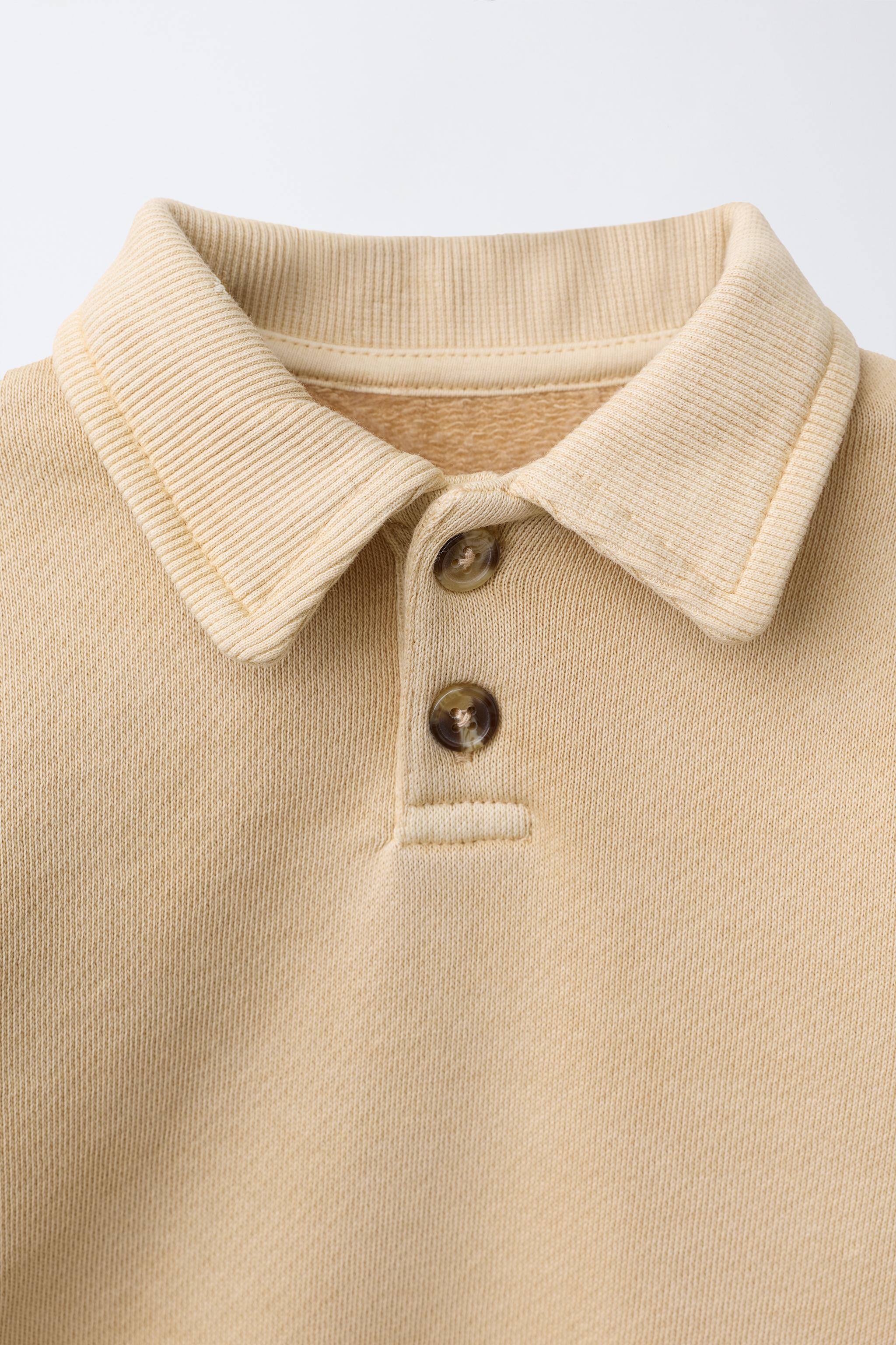 Детские свитеры Zara POLO COLLAR SWEATSHIRT AND JOGGER PANTS SET — фото 3