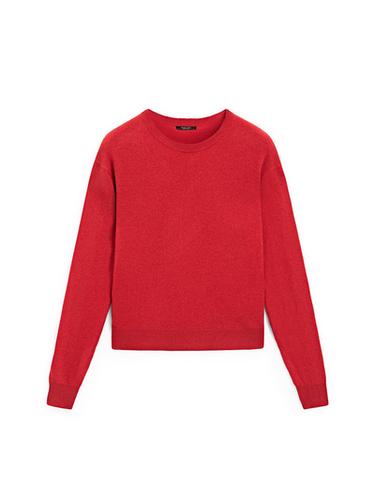 Zara Wool blend crew neck knit sweater - Red / Orange