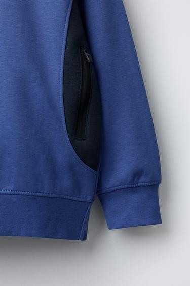 SUDADERA SPORTY COLOR BLOCK - Malva claro de Zara
