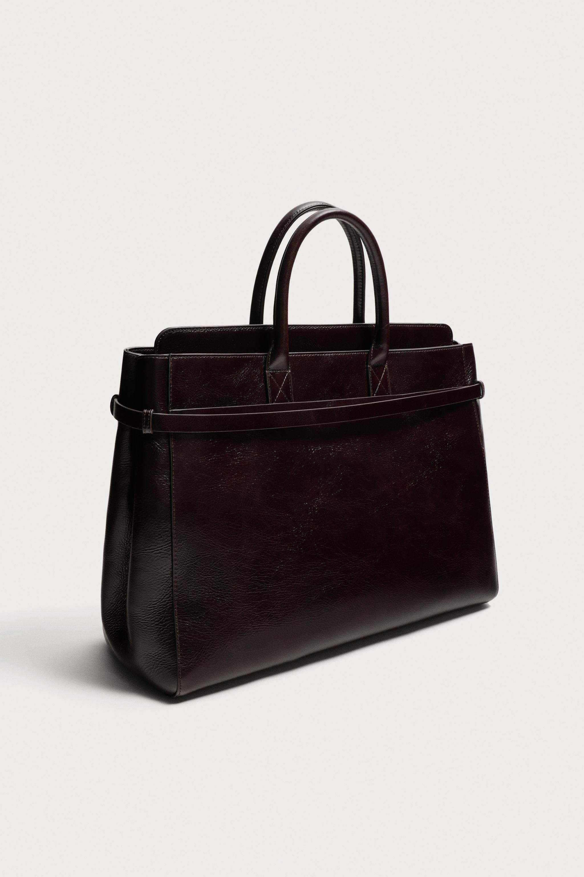 LEATHER SHOPPER BAG