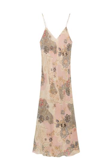 ZW COLLECTION PRINTED SLIP DRESS - Multicoloured by Zara