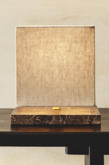 CUBE TABLE LAMP - Grey by Zara