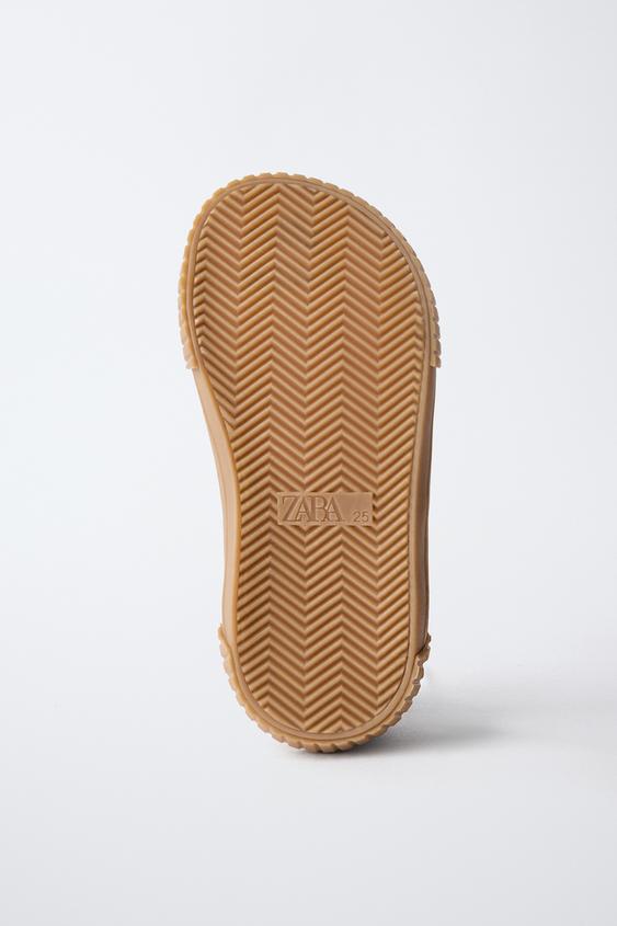 TENNIS BAREFOOT EN CUIR - Rouge framboise de Zara - Image 7