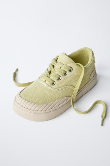 COTTON PLIMSOLLS - Yellow by Zara - Image 2