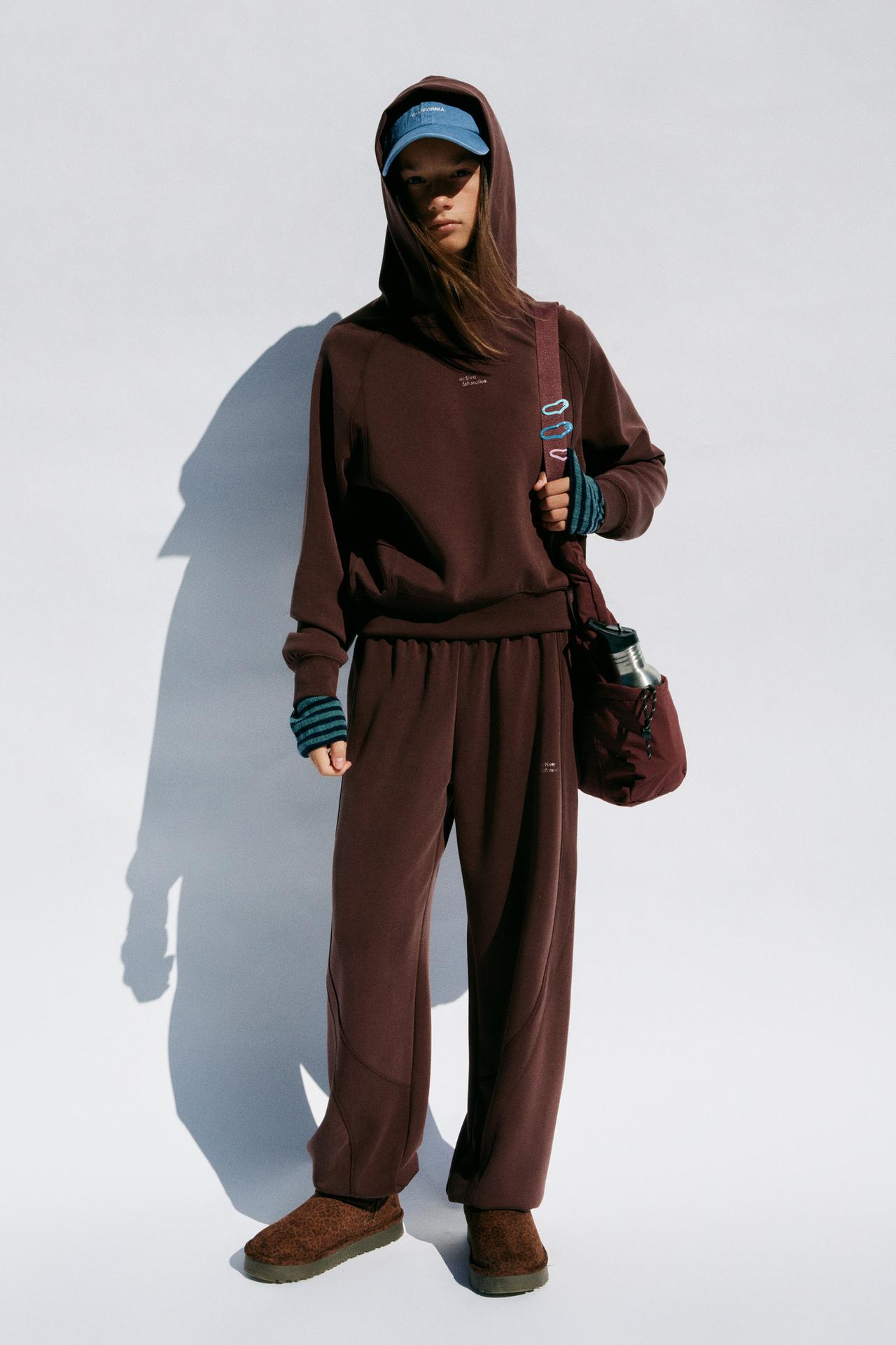 SPORTY JOGGER PANTS — Brandy