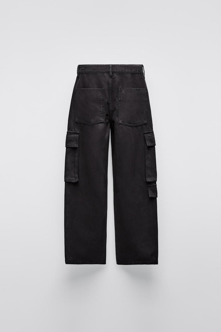 TWILL MULTI-POCKET PANTS - Black | ZARA United States