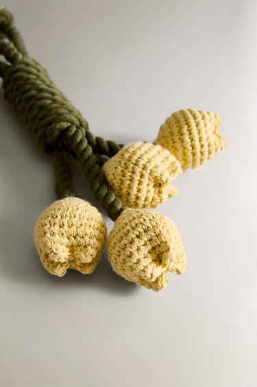 JOUET BOUQUET DE TULIPES POUR ANIMAUX DE COMPAGNIE - Jaune de Zara - Image 2