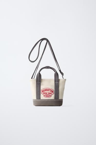 MANHATTAN MINI TOTE BAG - Ecru White by Zara
