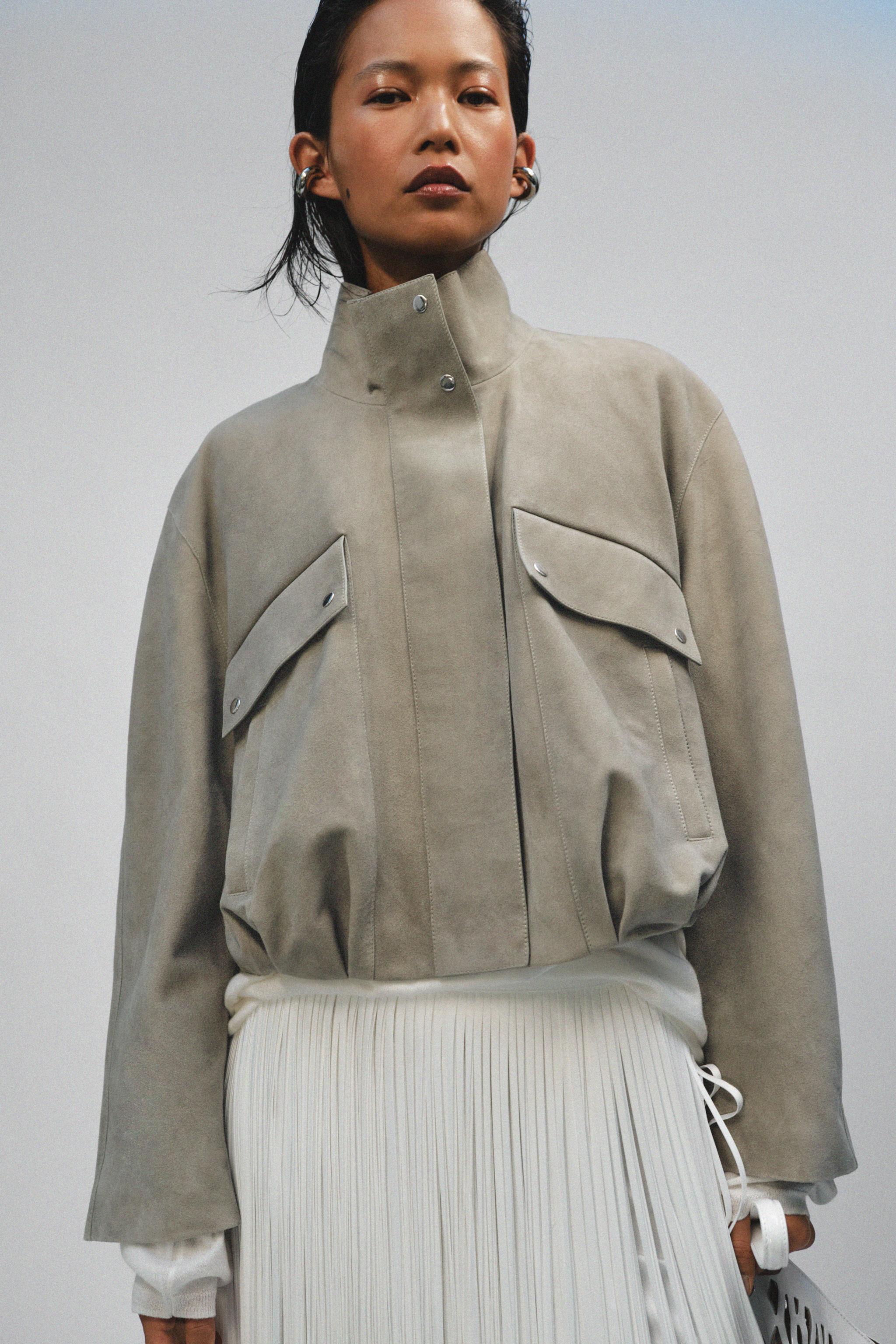ZARA レザージャケット　ホワイト ZARA - zara ライダース ジャケット ホワイト 白 フェイクレザーの通販