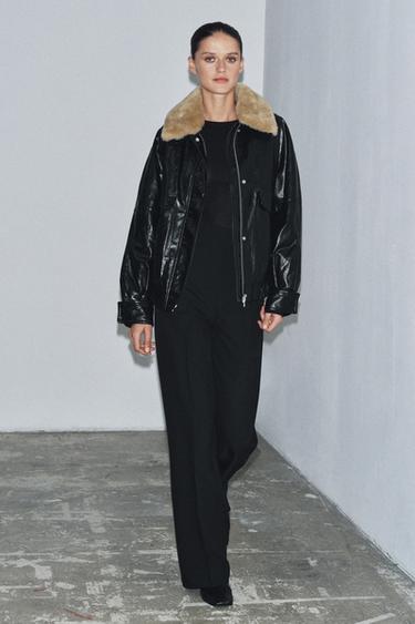 HOSE MIT HOHEM BUND UND REISSVERSCHLUSS, ZW COLLECTION - Schwarz von Zara