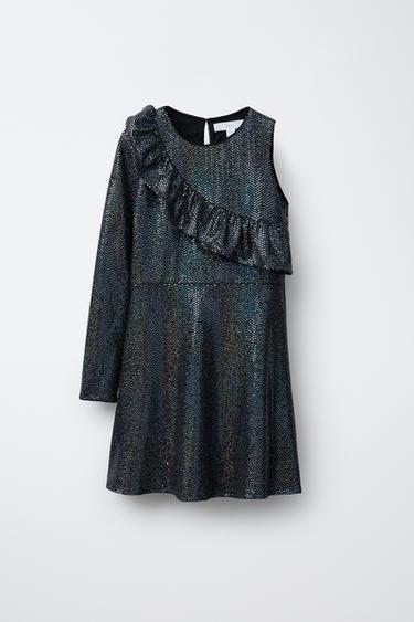 SHIMMER RUFFLE DRESS - Multicoloured by Zara